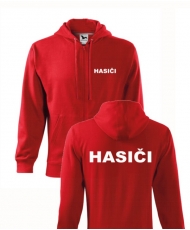 HASIČI - pánska mikina s kapucňou na zips RED.jpg