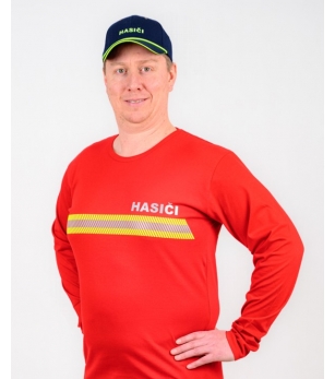 HIVIS pánske tričko dlhý rukáv Hasiči Red.jpg